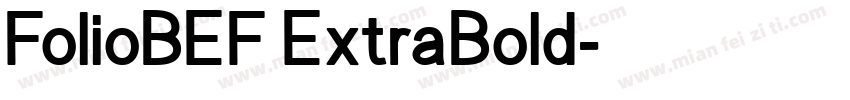 FolioBEF ExtraBold字体转换